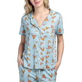 SANTA'S HELPERS PJ TOP