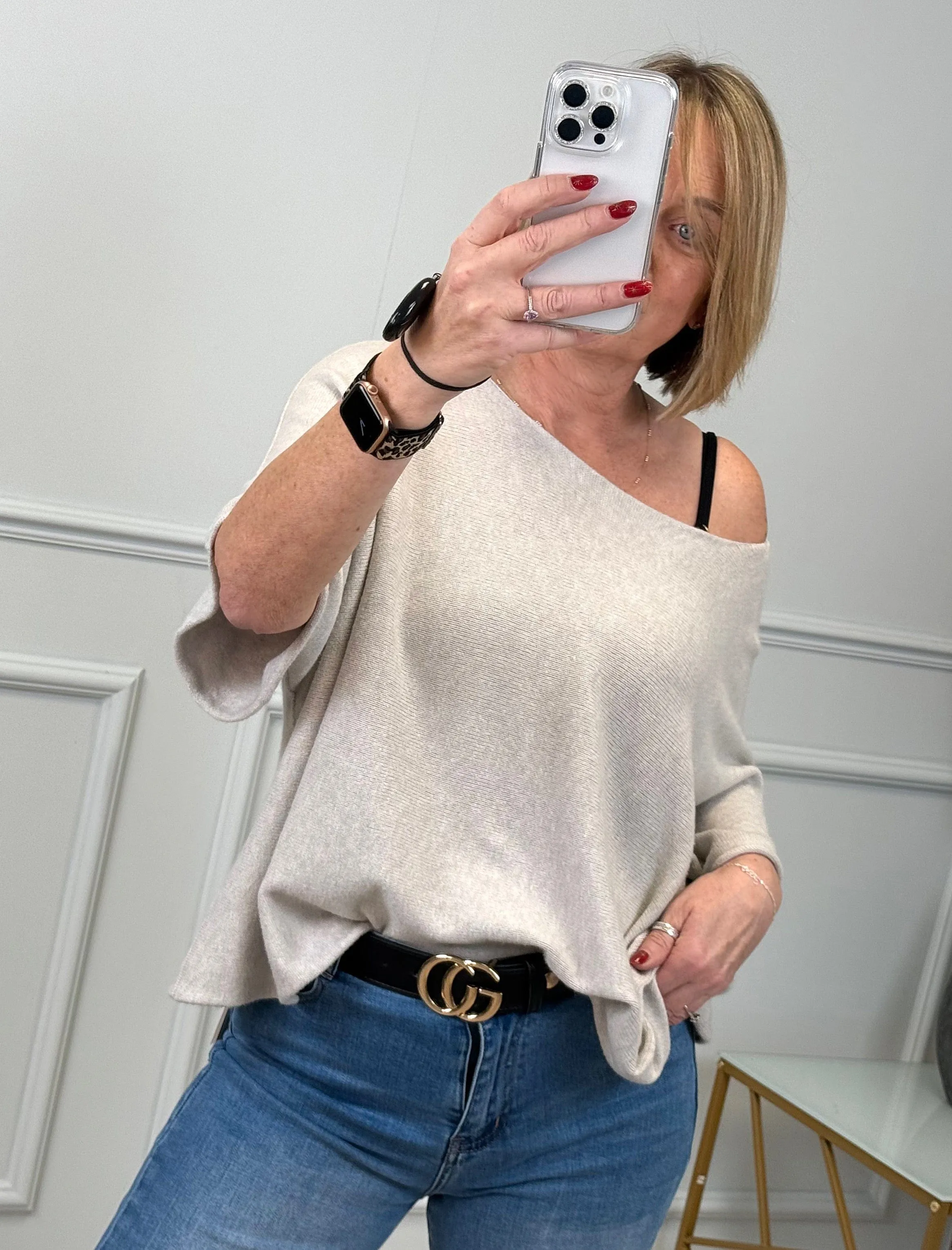 Serelai Wide-Sleeve Jumper 8-18 Oatmeal