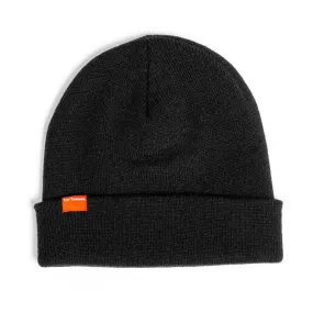 Shoreman Cuffed Beanie- Black/Red