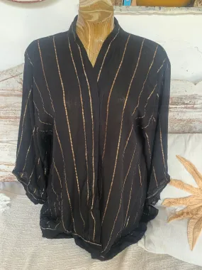 Short kimono 👘 Lurex Black