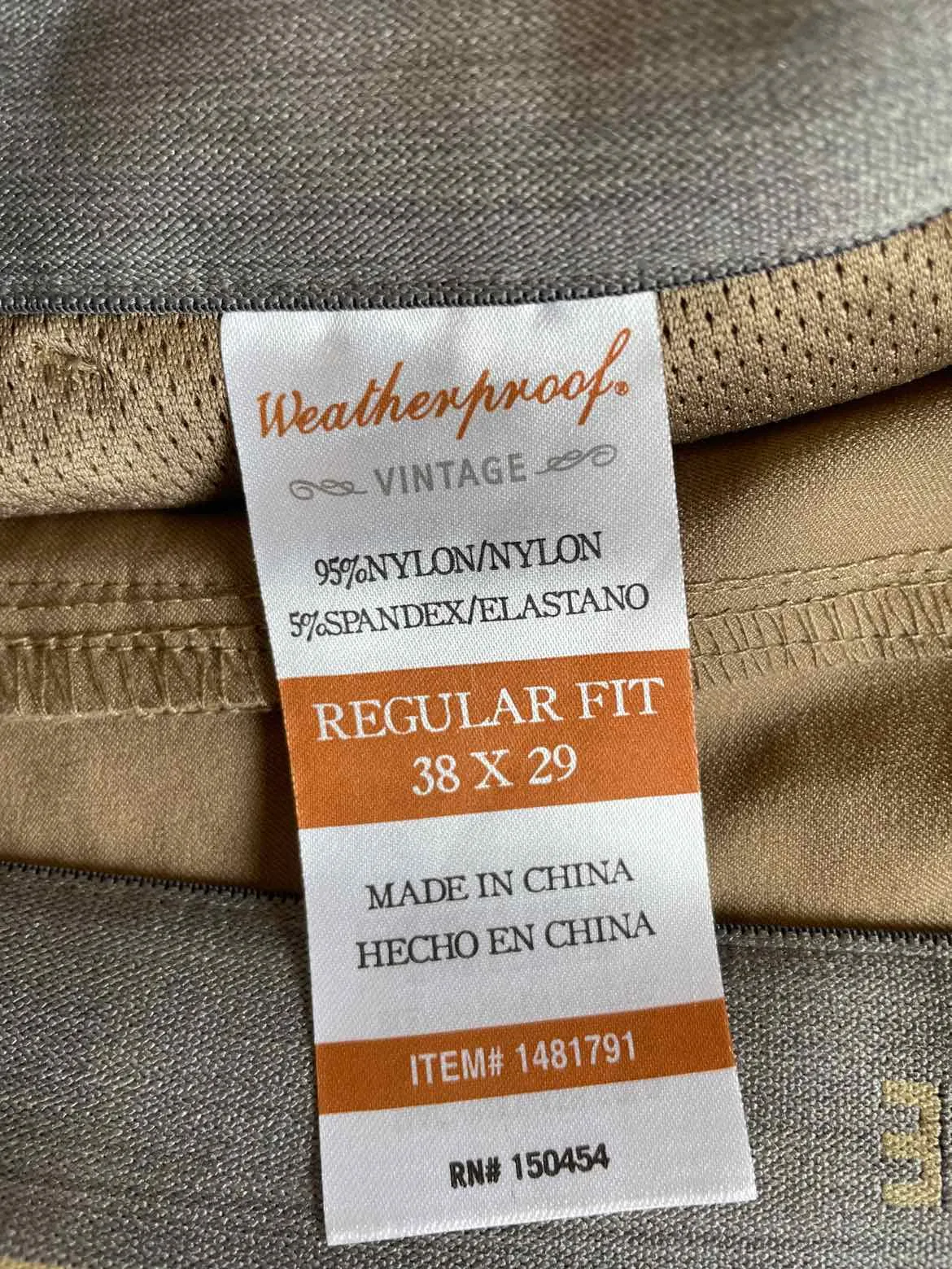 Size 38 Weatherproof Men's Pants