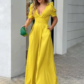 Splicing Casual Jumpsuit