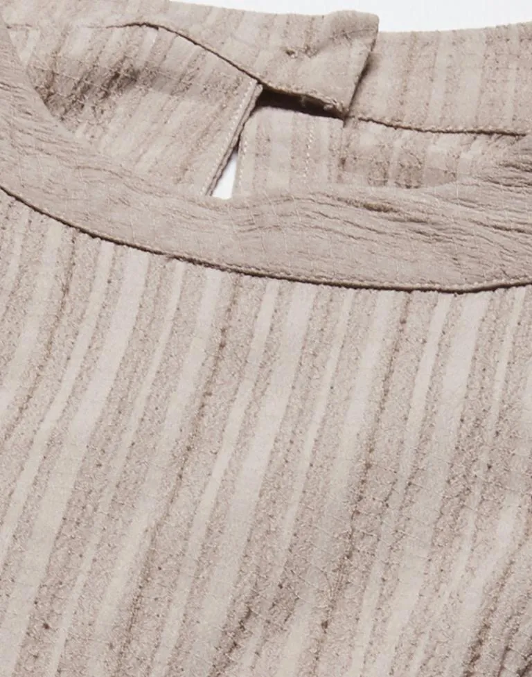 Stylish Beige Halter Neck Jumpsuit