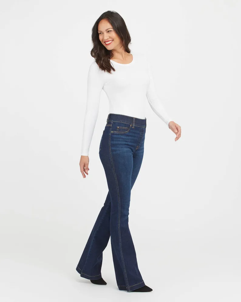 Suit Yourself Scoop Neck L/S Top Bodysuit • White