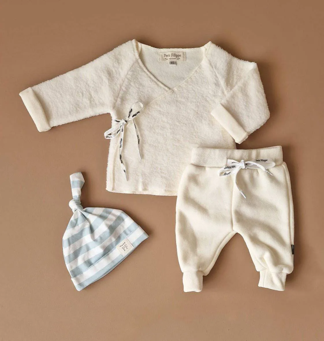 Teddy Kimono Jacket - Ecru