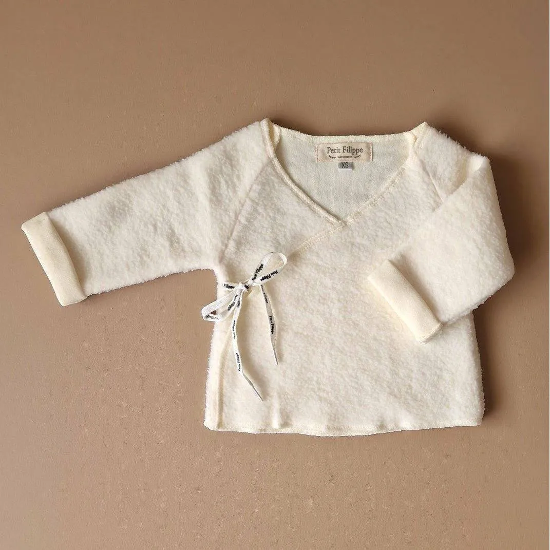 Teddy Kimono Jacket - Ecru