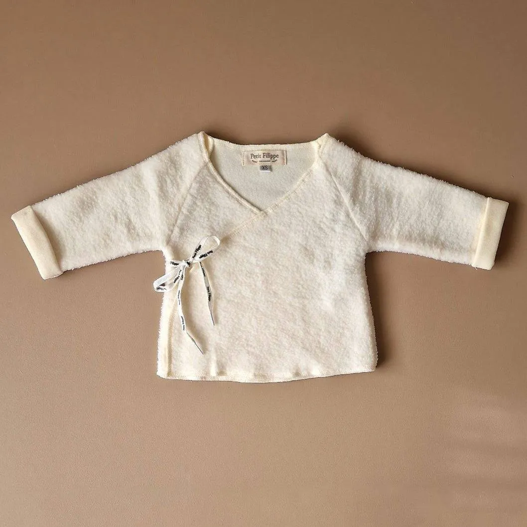 Teddy Kimono Jacket - Ecru