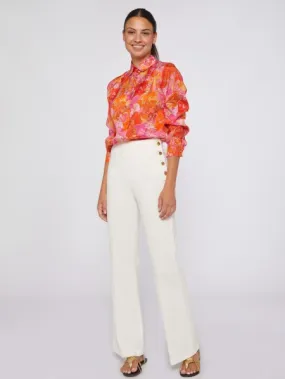TEODORA GOLD BUTTON PANT