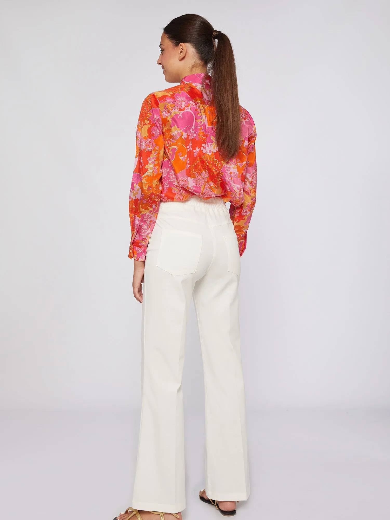 TEODORA GOLD BUTTON PANT