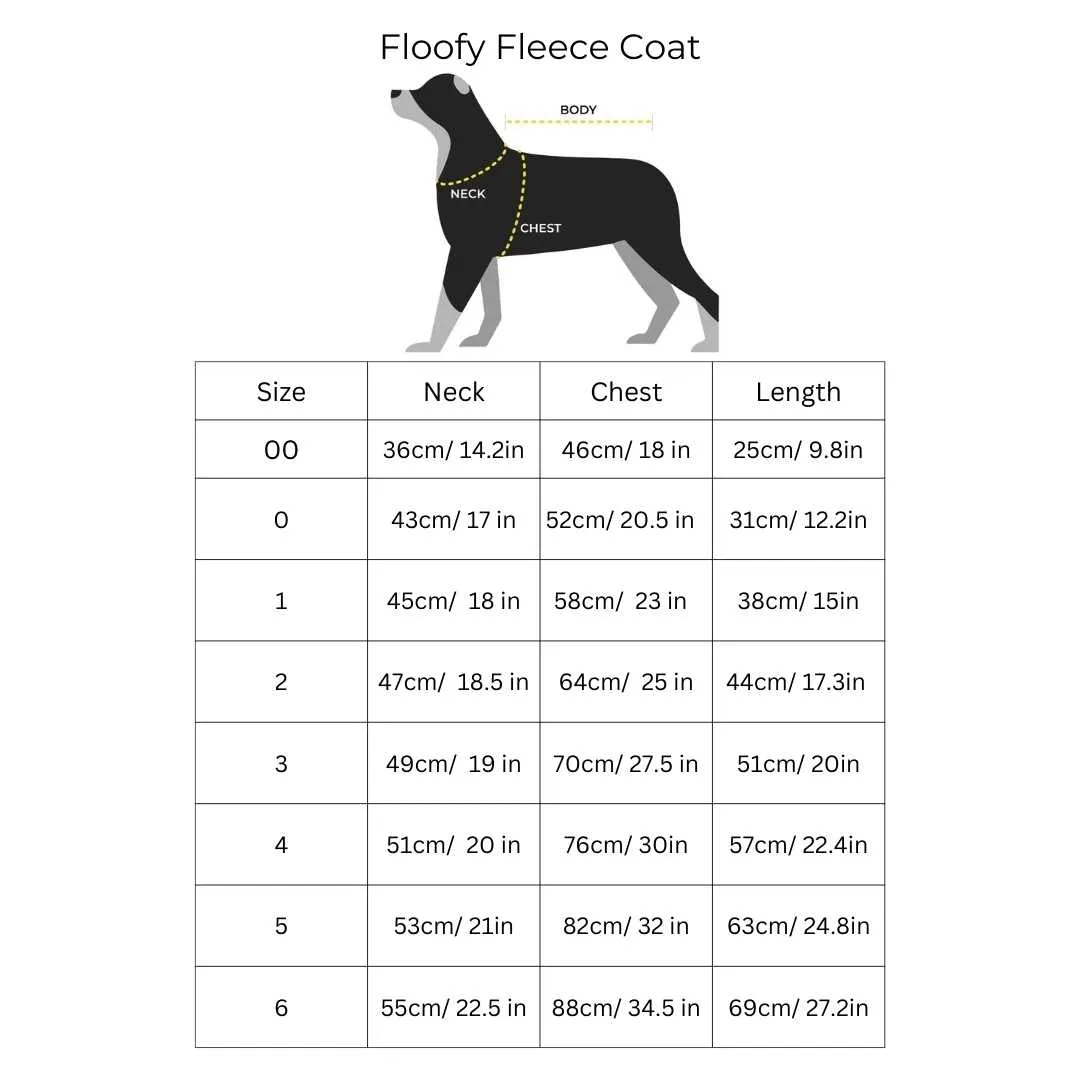 The Floofy Fleece Dog Coat | Navy Gingham