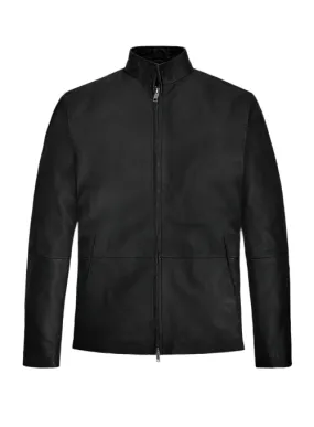 TOM CRUISE Black Leather Jacket