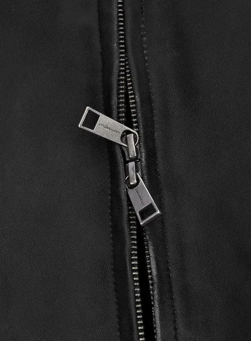 TOM CRUISE Black Leather Jacket