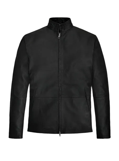 TOM CRUISE Black Leather Jacket