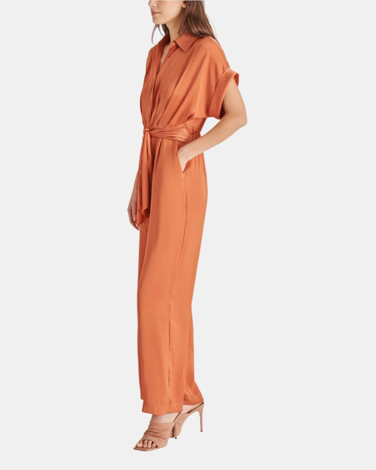 TORI JUMPSUIT BROWN MULTI