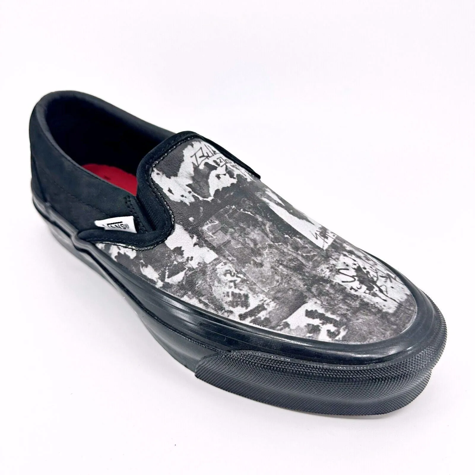 Vans Vault OG Classic Slip On (Jim Goldberg) Black Wall Mens Sneakers