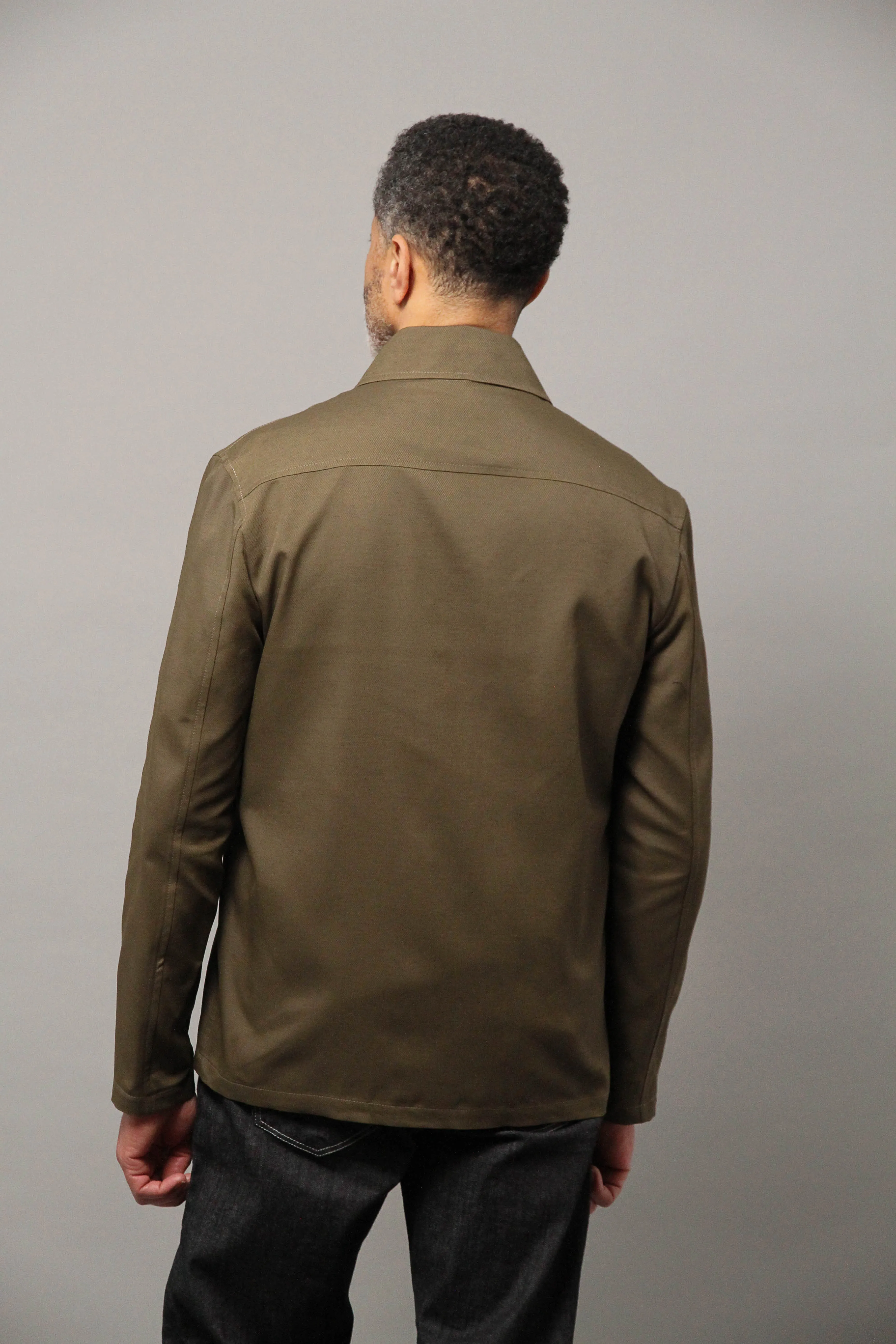 Wilkes Shacket Unlined - Khaki Tricotina