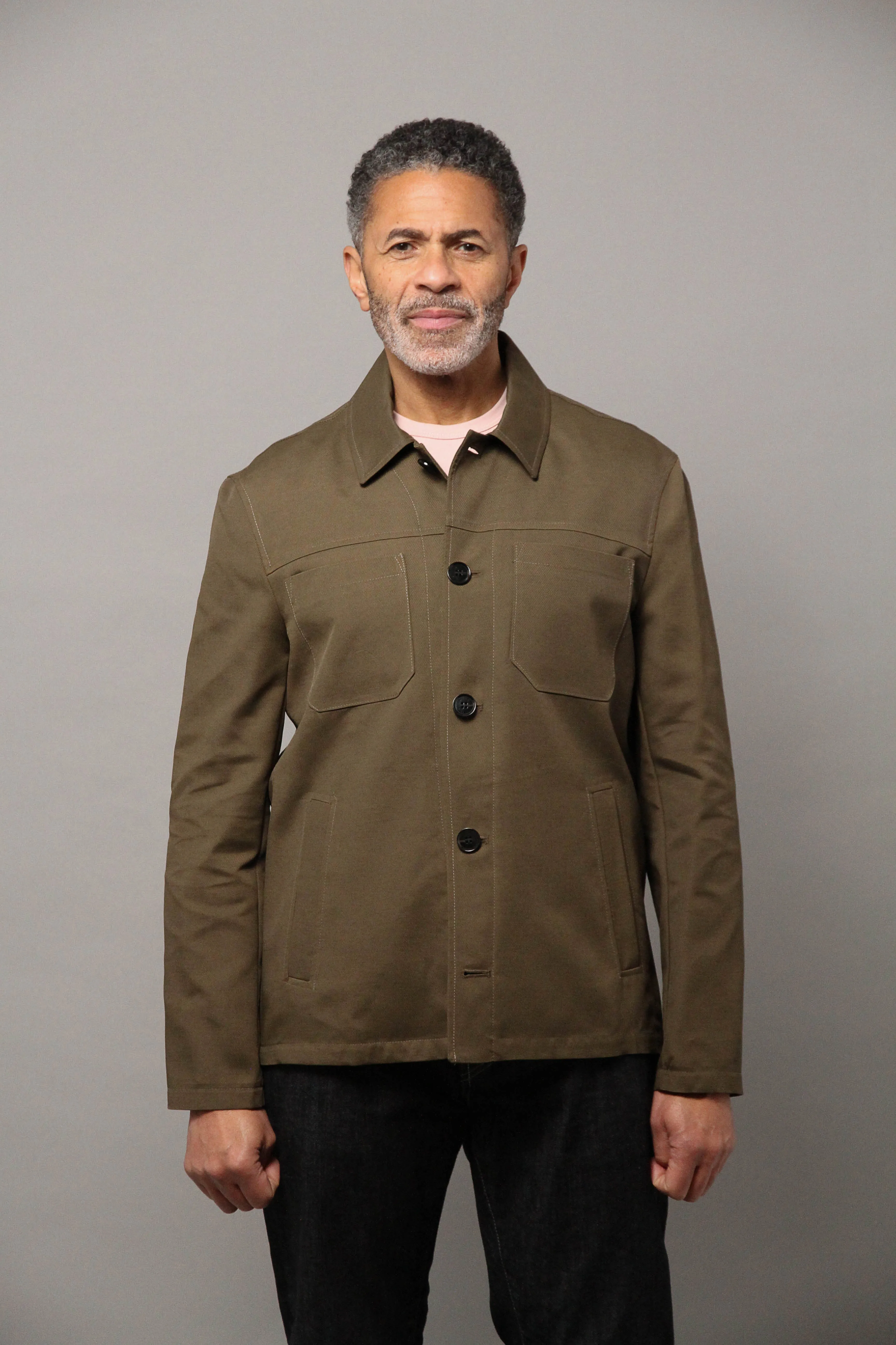 Wilkes Shacket Unlined - Khaki Tricotina