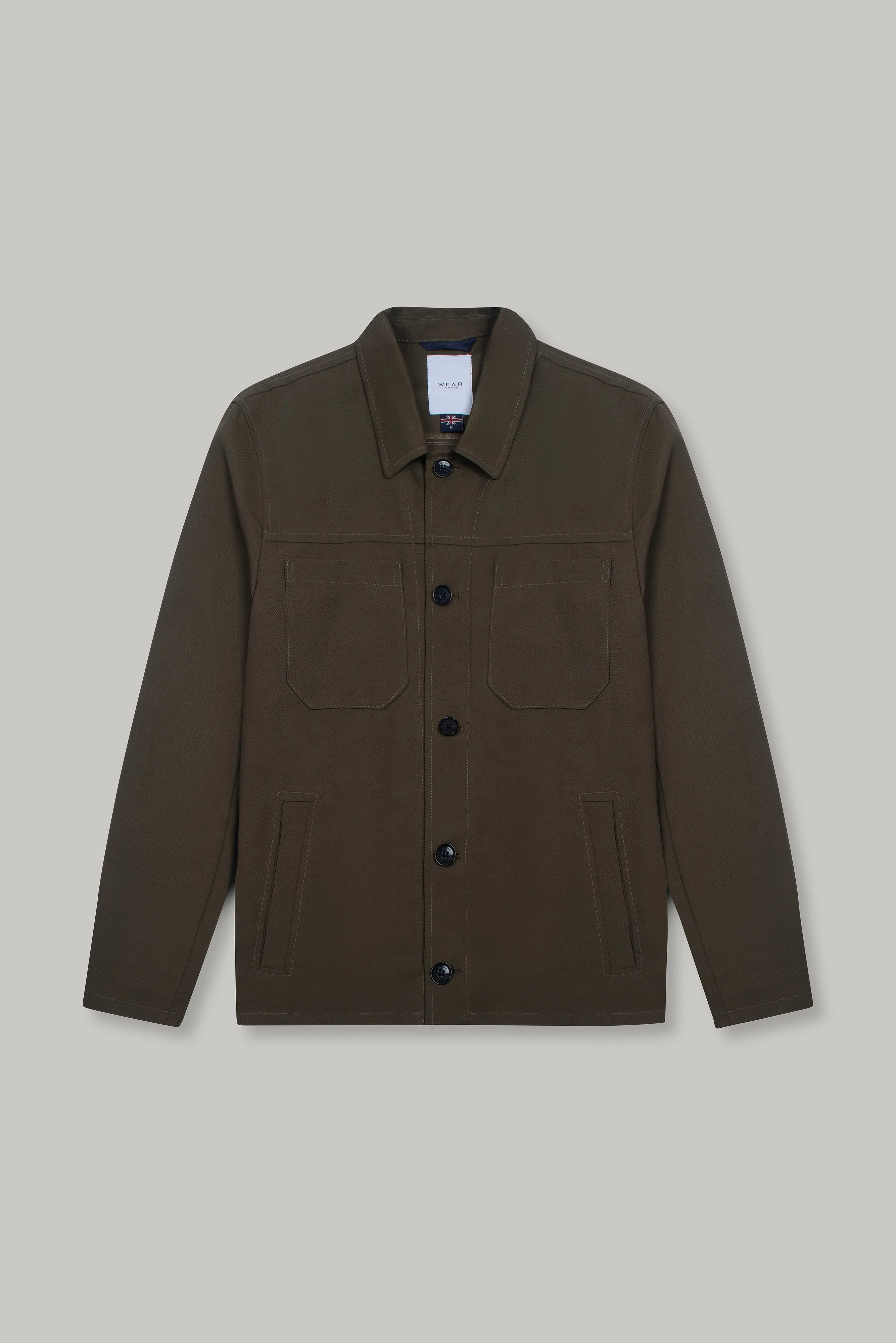Wilkes Shacket Unlined - Khaki Tricotina