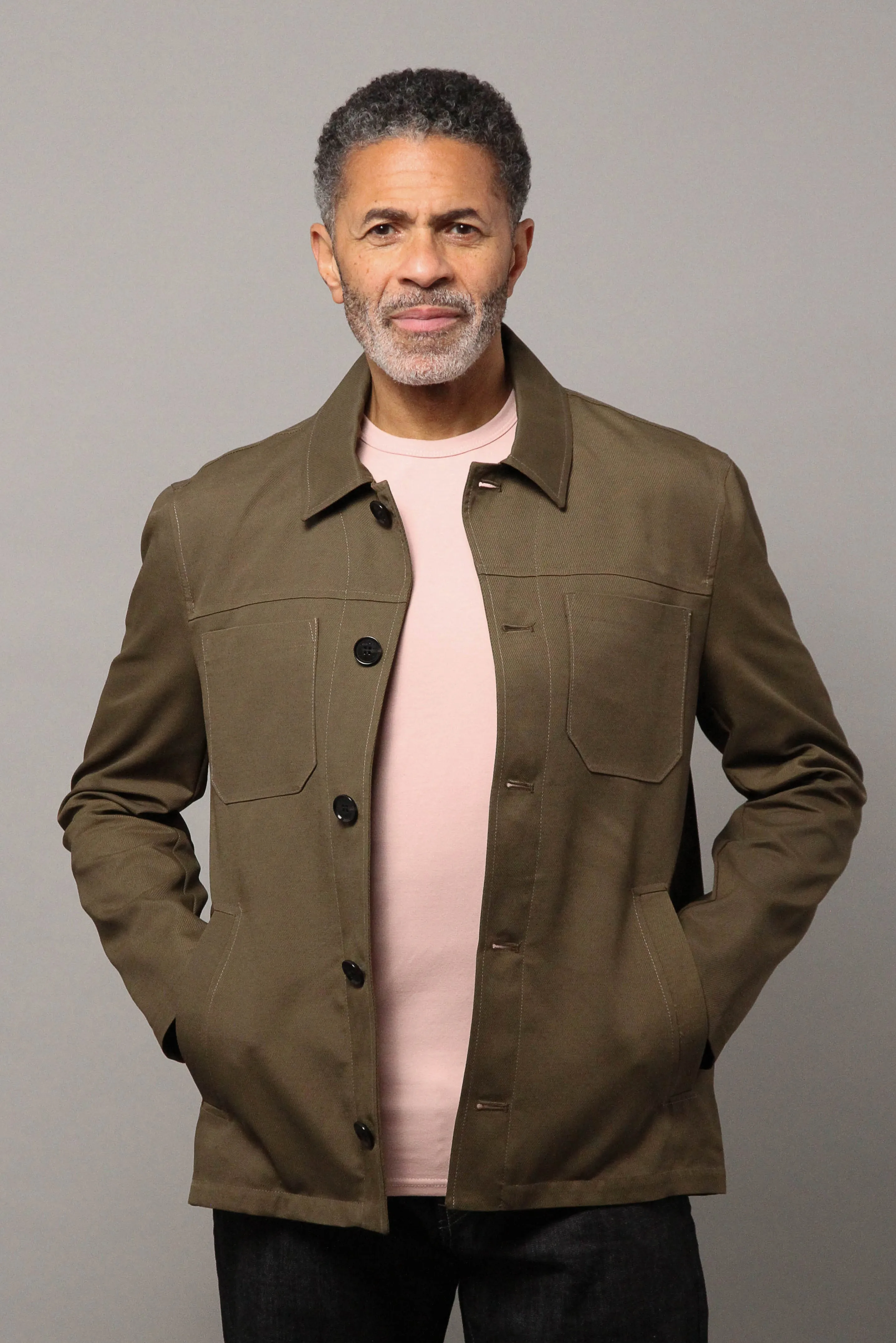 Wilkes Shacket Unlined - Khaki Tricotina