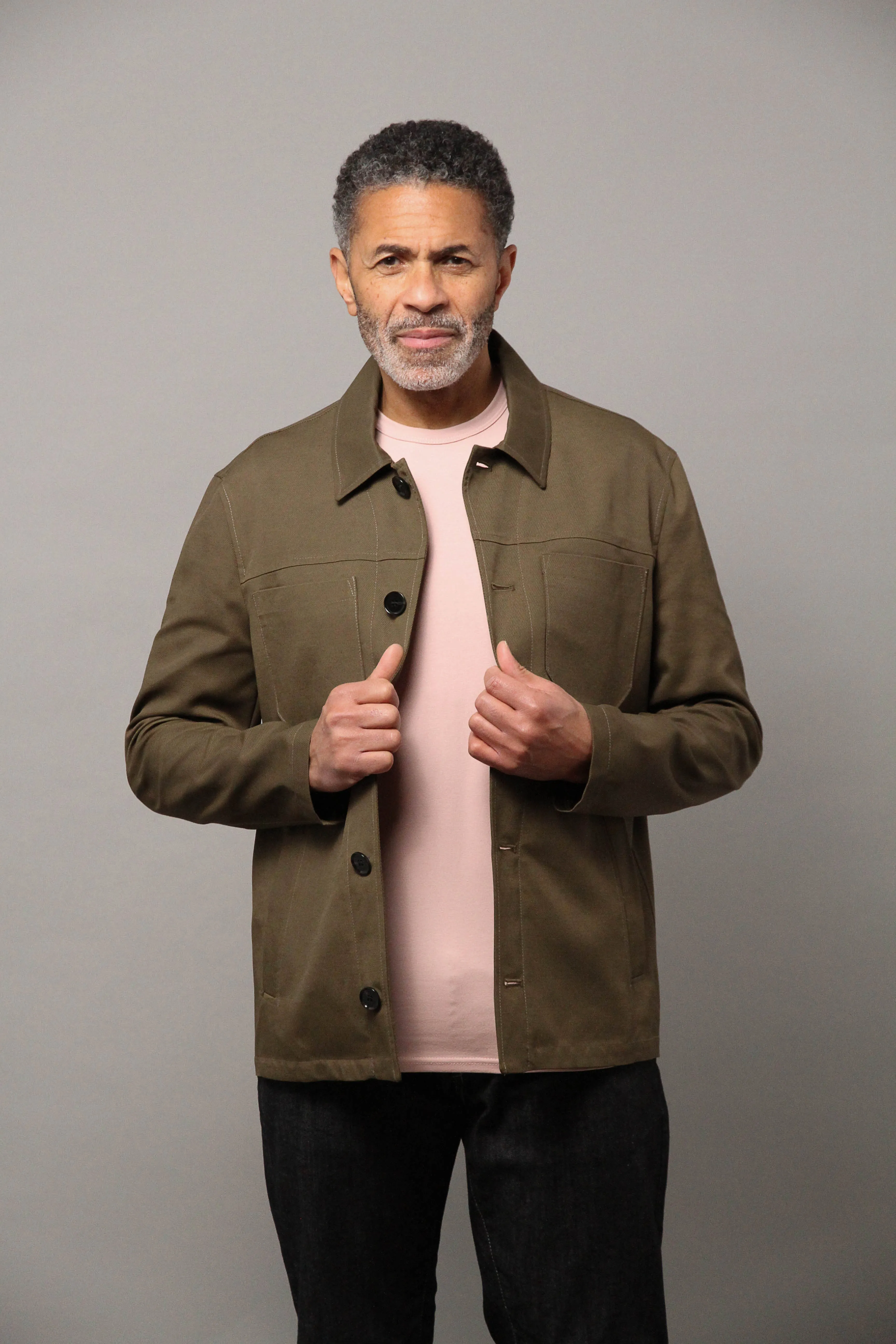 Wilkes Shacket Unlined - Khaki Tricotina