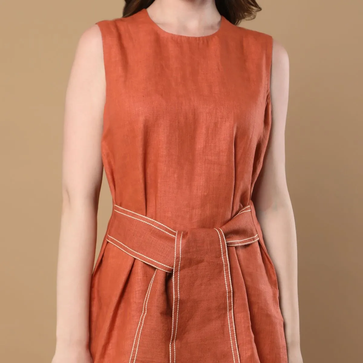 Willow - Hemp Co-ord Set - Rust Orange
