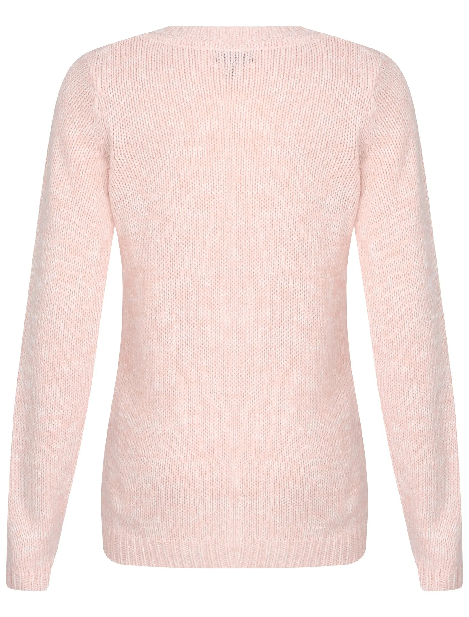 Womens Amara Reya Rose Jumper in Peach Skin / Ivory Twist