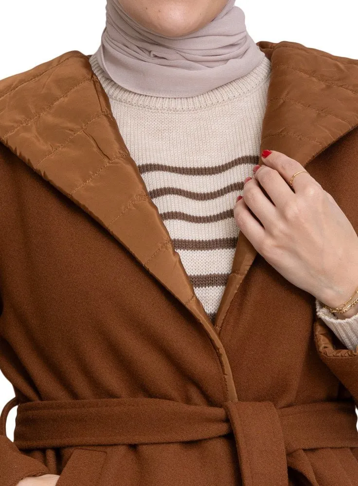 Wood Feather Double Face Jacket