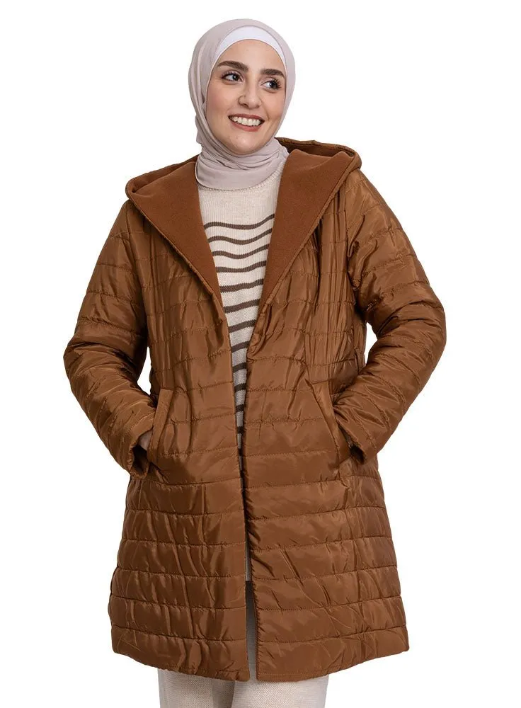 Wood Feather Double Face Jacket