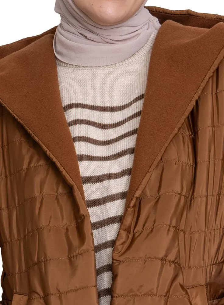 Wood Feather Double Face Jacket