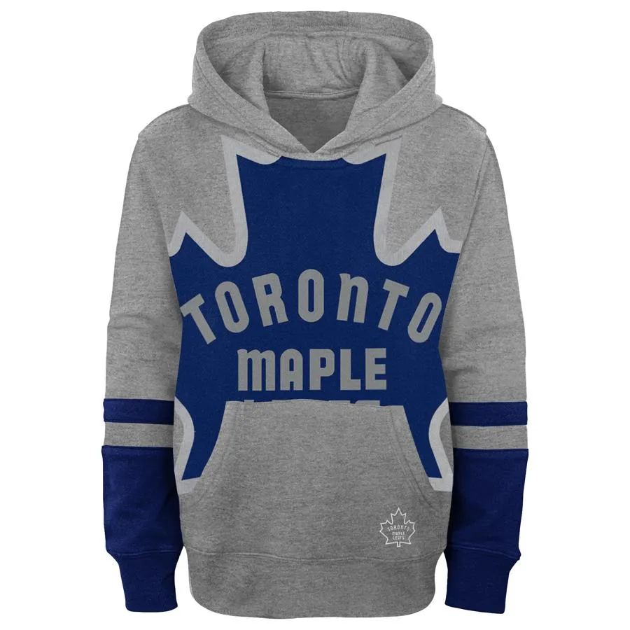 Youth Toronto Maple Leafs Special Edition Big Logo Pullover Hoodie - Heather Gray