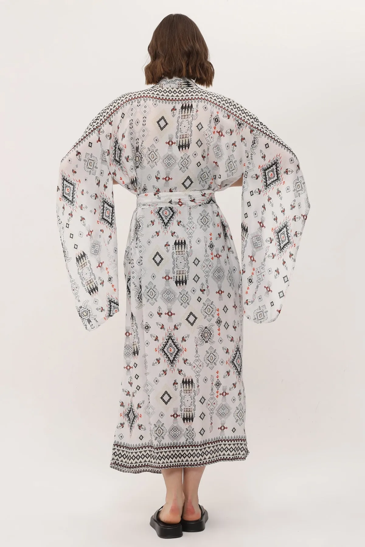 Zada - Jap Kimono XL Long - Earth Aztek